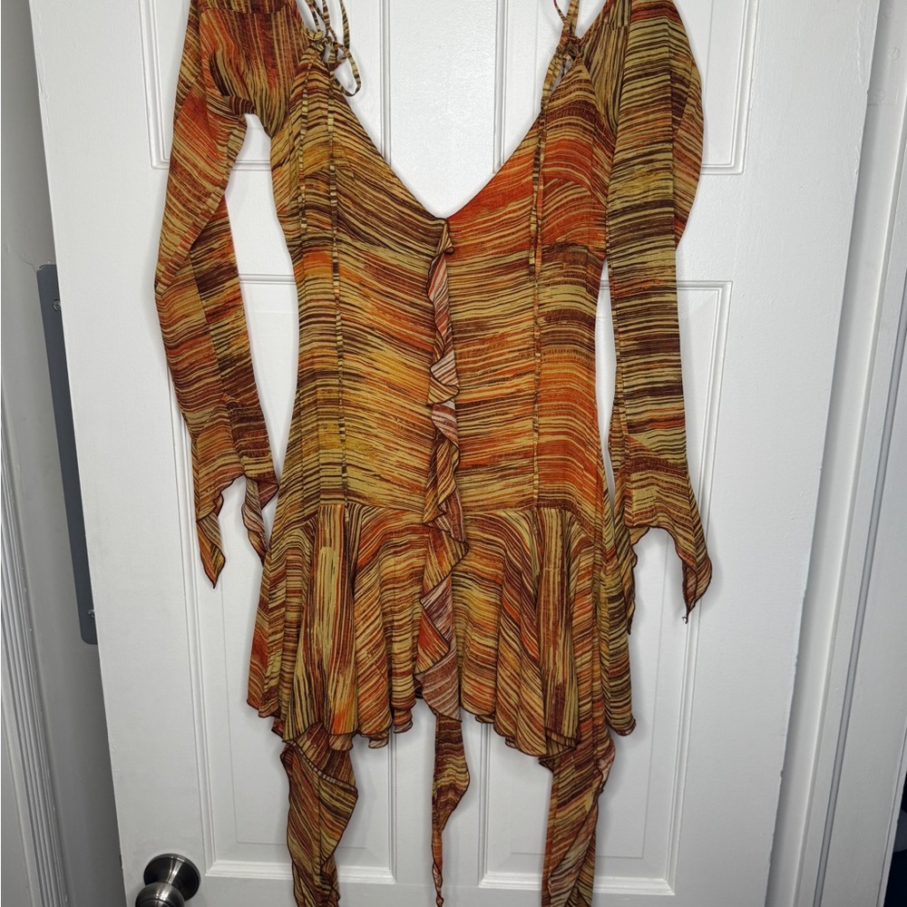 Giorgio Armani Multicolor Striped Dress
